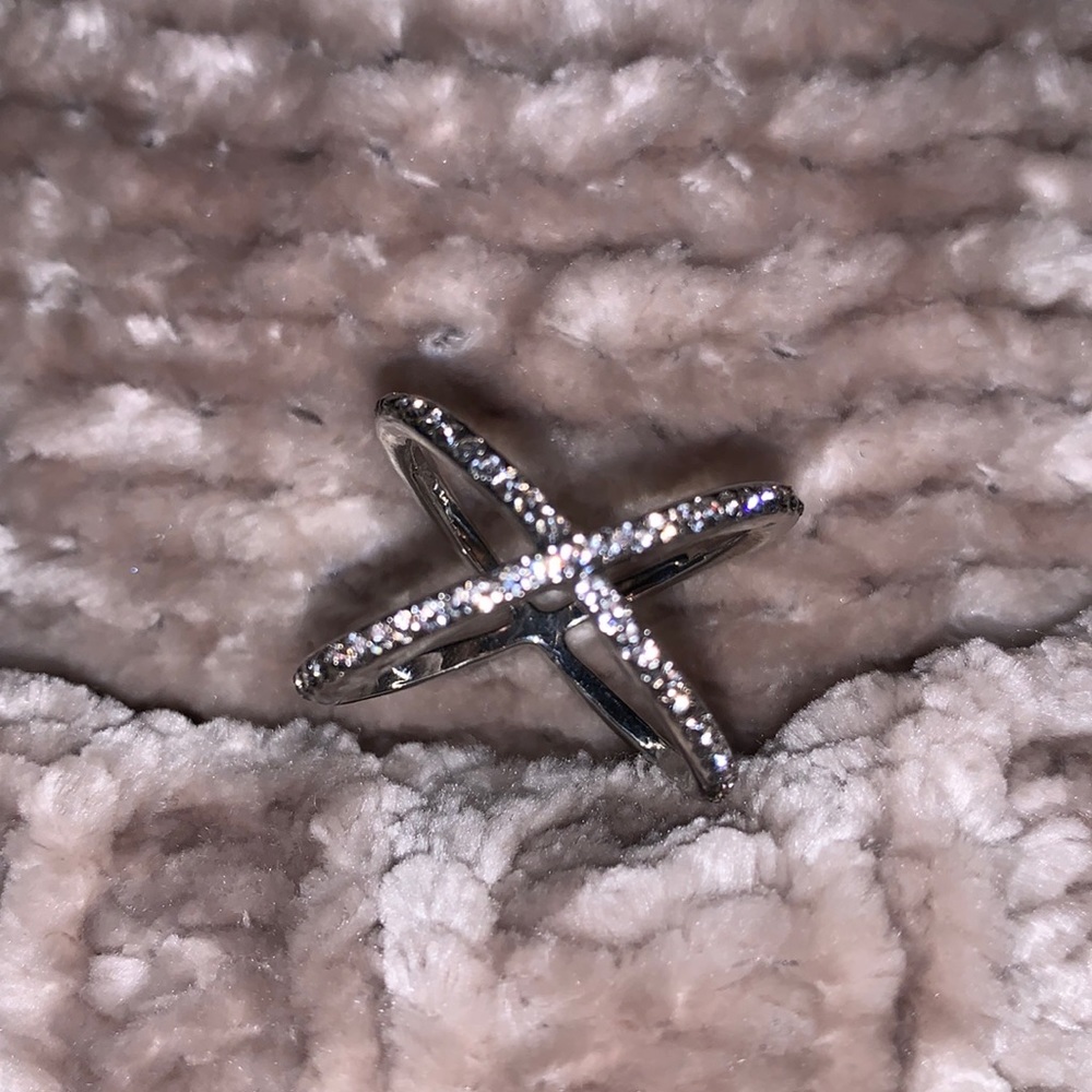 LOFT- Silver Pave Ring